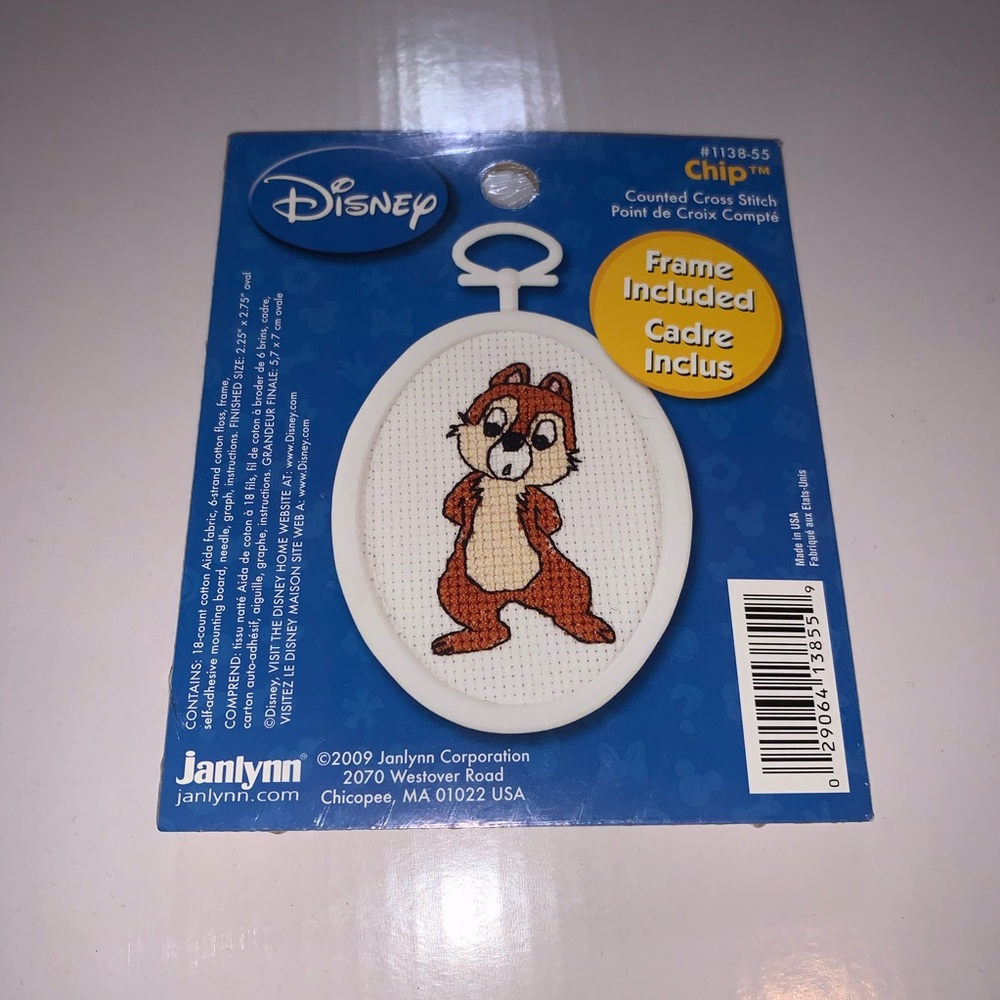 Disney Chip DIY Cross Stitch